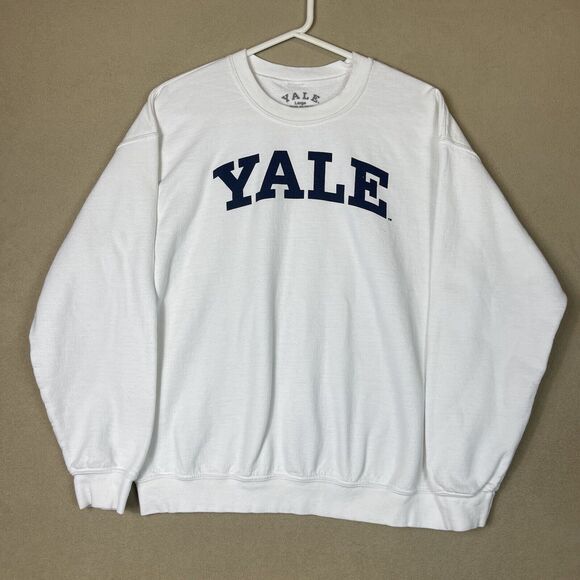 Yale Other - Yale Sweater Mens Large White Vintage University Sweatshirt Pullover Adult